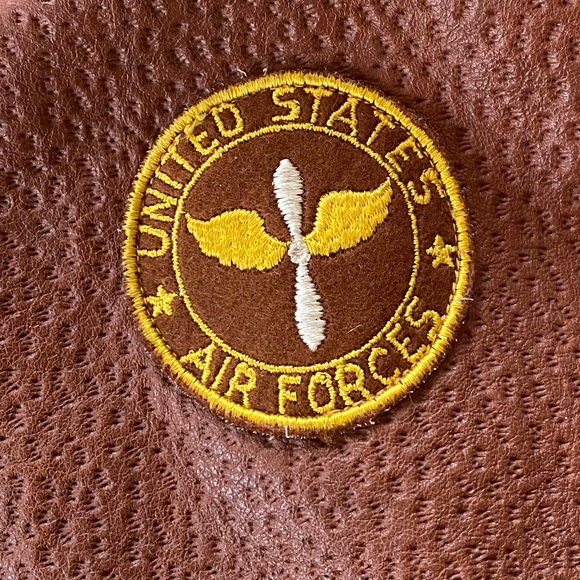 Unique vintage USAF (toy? Leather?) drawstring bag. - Picture 2 of 6